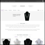 Screen shot of the OXXO Jewellery website.