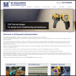 Screen shot of the M Squared Instrumentation website.