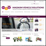 Screen shot of the Magnum Vehicle Solutions website.