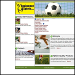 Screen shot of the Equipment4Sports website.