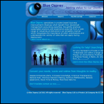 Screen shot of the Blue Osprey Ltd website.