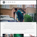 Screen shot of the Mcasso Music Production Ltd website.