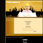 Screen shot of the Preston Components Ltd website.