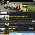 Screen shot of the Caledonian Logistics Ltd website.