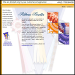 Screen shot of the Ribbons Rosettes website.