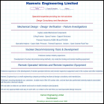 Screen shot of the Hamwic Engineering Ltd website.
