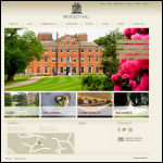 Screen shot of the Brocket Hall International Ltd website.