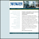 Screen shot of the Dust Pollution Systems Ltd website.