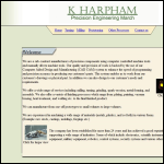 Screen shot of the K Harpham Precision Engineering website.