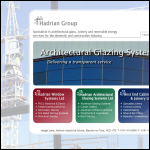 Screen shot of the Hadrian Architectual Glazing Systems Ltd website.