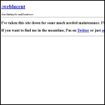 Screen shot of the Weblucent Ltd website.