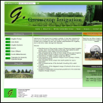 Screen shot of the Greencrop Irrigation website.