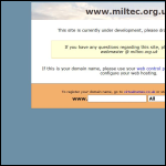 Screen shot of the MilTec (UK) Ltd website.