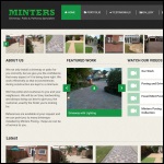 Screen shot of the Minters Paving website.