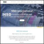 Screen shot of the NSD International UK Ltd website.
