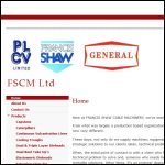 Screen shot of the Francis Shaw Cable Machinery Ltd website.