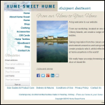 Screen shot of the Hume Sweet Hume website.