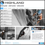 Screen shot of the Highland Rope Access Inspection Ltd website.