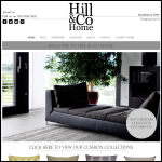 Screen shot of the Hill & Co. rugs Uk website.
