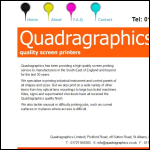 Screen shot of the Quadragraphics Ltd website.
