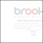 Screen shot of the Brooks Digital Marketing website.
