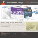 Screen shot of the Chrome-dome Design website.