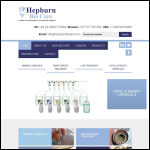 Screen shot of the Hepburn Bio Care website.