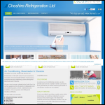 Screen shot of the Cheshire Refrigeration Ltd website.
