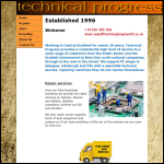 Screen shot of the Technical Progress Ltd website.