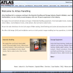 Screen shot of the Atlas Handling Ltd website.