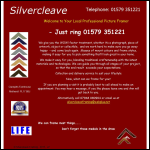 Screen shot of the Silvercleave Framing website.