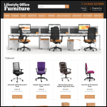 Screen shot of the Lifestyle Office Furniture Ltd website.