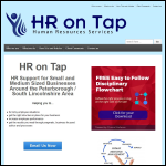 Screen shot of the HR on Tap Ltd website.
