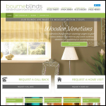 Screen shot of the Bourne Blinds Ltd website.