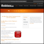 Screen shot of the Radphone Ltd website.