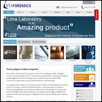 Screen shot of the Intaforensics Ltd website.