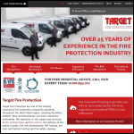 Screen shot of the Target Fire Protection Ltd website.