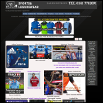 Screen shot of the Sports & Leisurewear website.