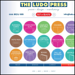Screen shot of the The Ludo Press Ltd website.