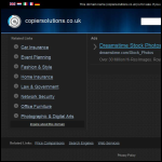Screen shot of the Copier Solutions Ltd website.