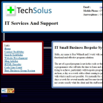 Screen shot of the Techsolus IT Services website.
