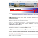 Screen shot of the Peak Energy Ltd website.
