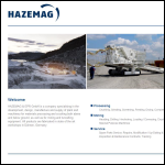 Screen shot of the Hazemag Uk Ltd website.