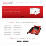 Screen shot of the Teslaone Ltd website.