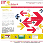 Screen shot of the Sme Websites Ltd website.