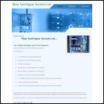 Screen shot of the Moss Switchgear Services Ltd website.