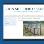 Screen shot of the John Shepherd Feeders website.
