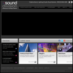 Screen shot of the The Soundivision Group website.