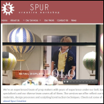 Screen shot of the Spur Creative Workshop website.