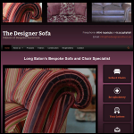 Screen shot of the The Designer Sofa website.